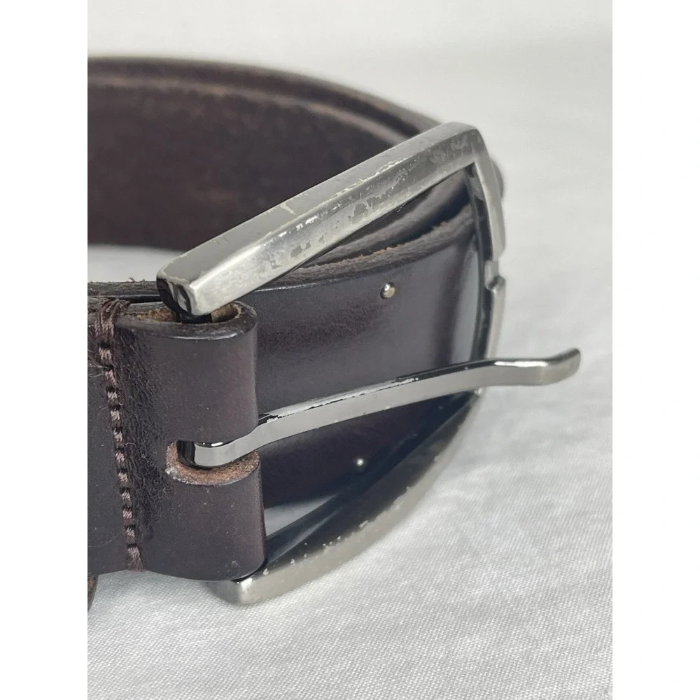 Ted Baker London Men's Brown Dress Belt Size 32 / 81cms Made in Italy Leather